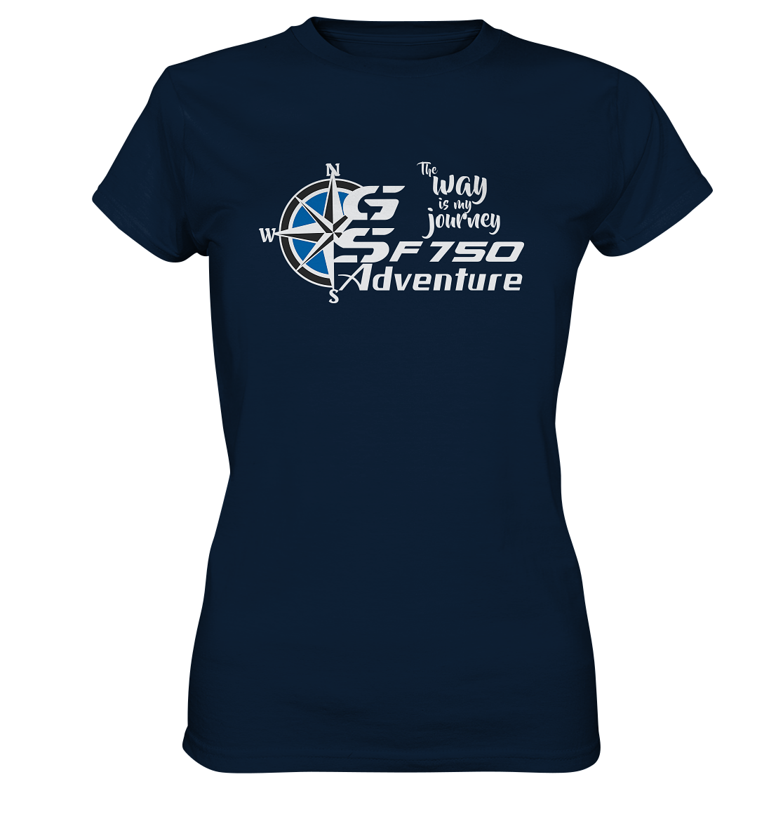 GS Motorcycle F 750 GS »THE WAY IS MY JOURNEY« - Ladies Premium Shirt (OS)