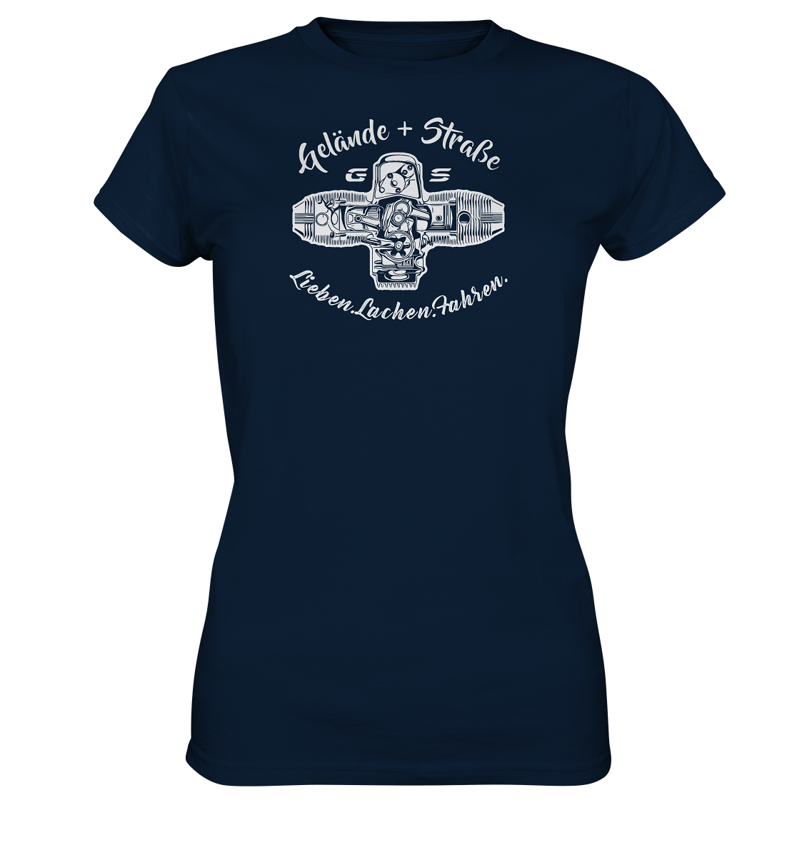 GS Motorrad »Lieben.Lachen.Fahren« Gelände + Straße Boxermotor - GS Ladies Premium Shirt - GS Magazin