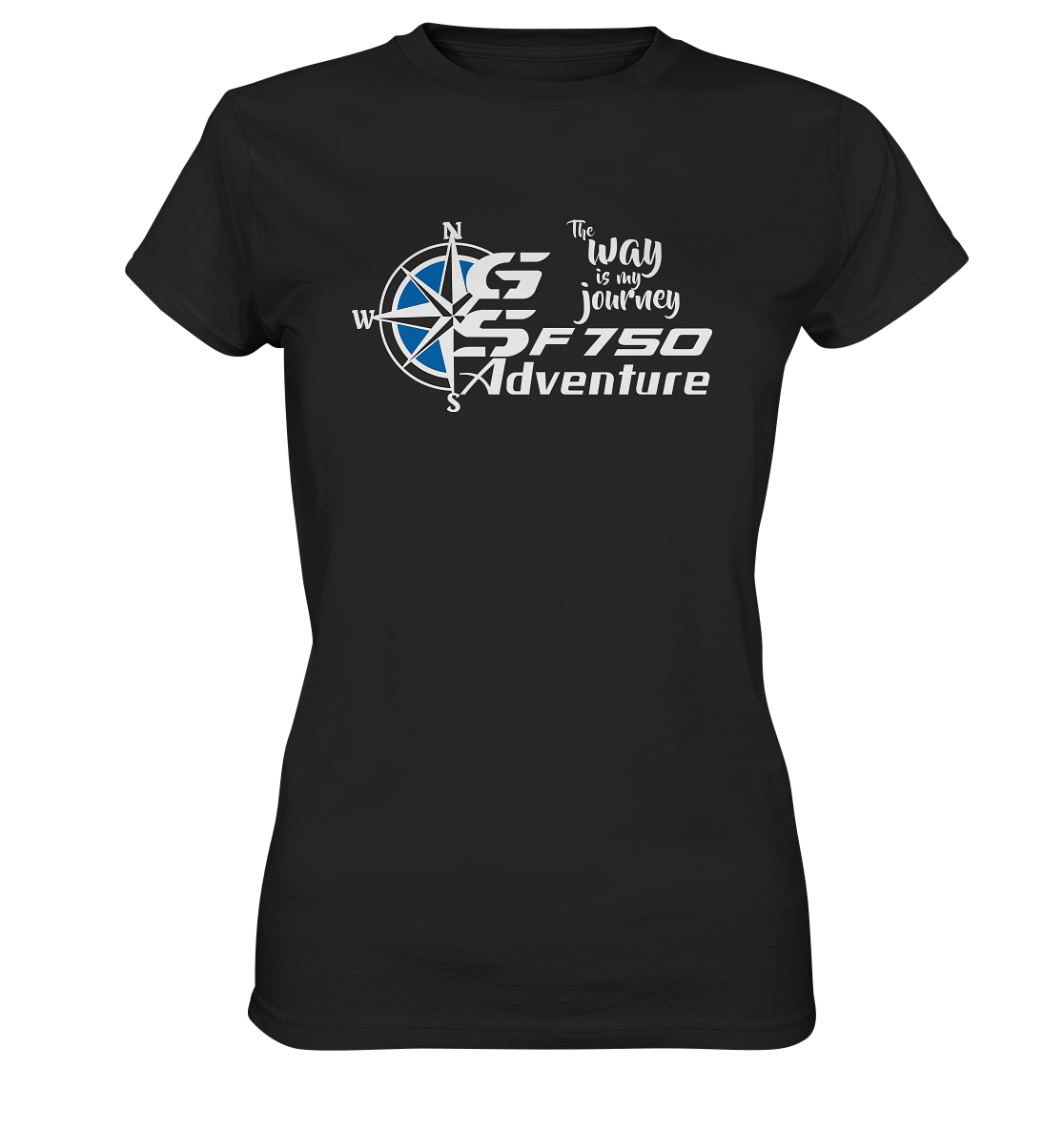 GS Motorrad F 750 GS »THE WAY IS MY JOURNEY« - Ladies Premium Shirt - GS Magazin