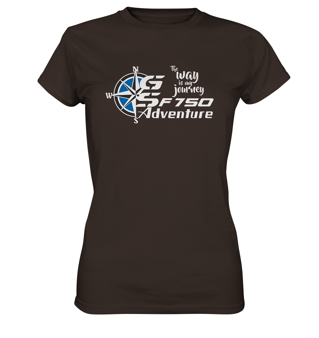 GS Motorrad F 750 GS »THE WAY IS MY JOURNEY« - Ladies Premium Shirt - GS Magazin