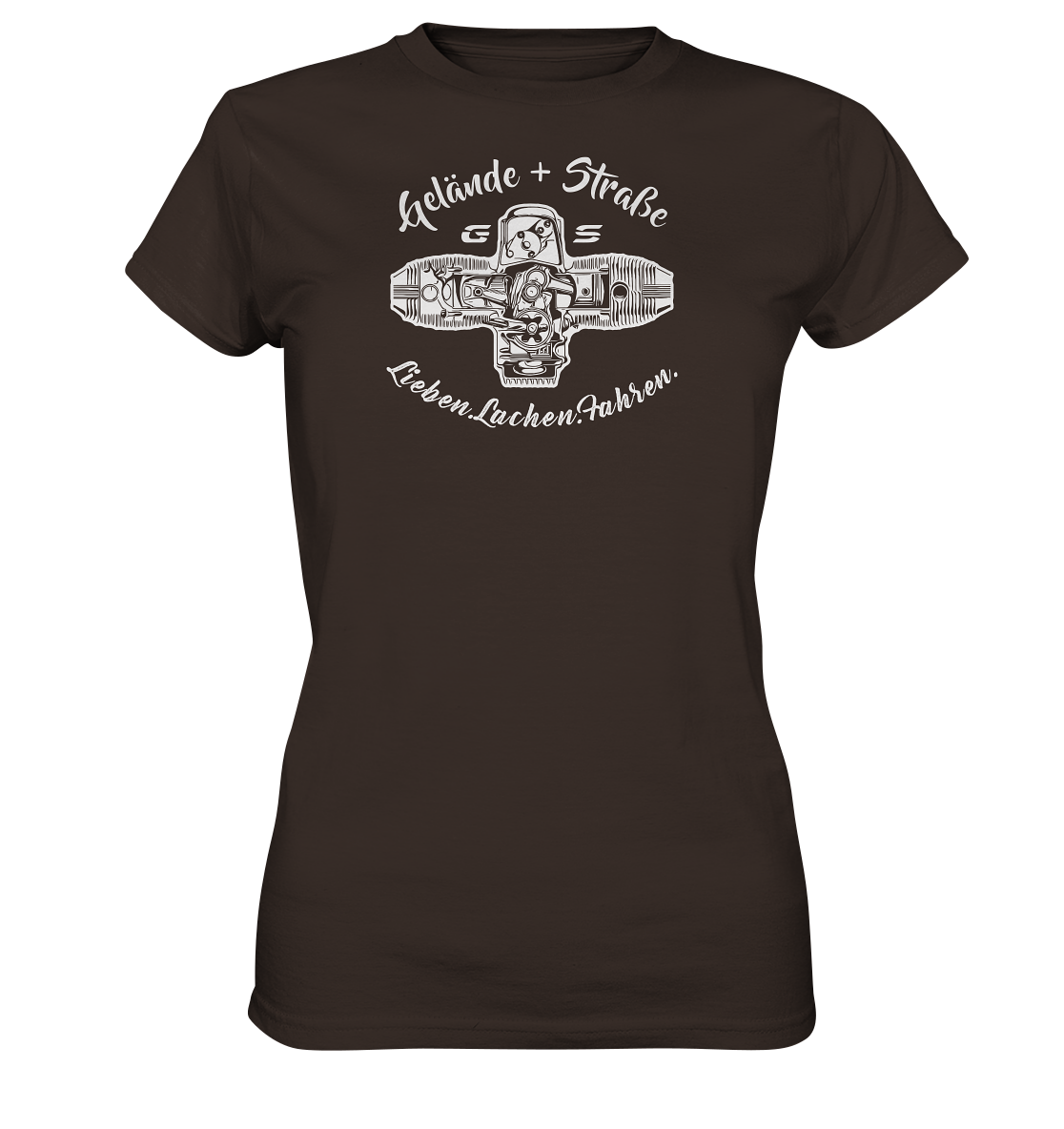 GS Motorrad »Lieben.Lachen.Fahren« Gelände + Straße Boxermotor - GS Ladies Premium Shirt - GS Magazin