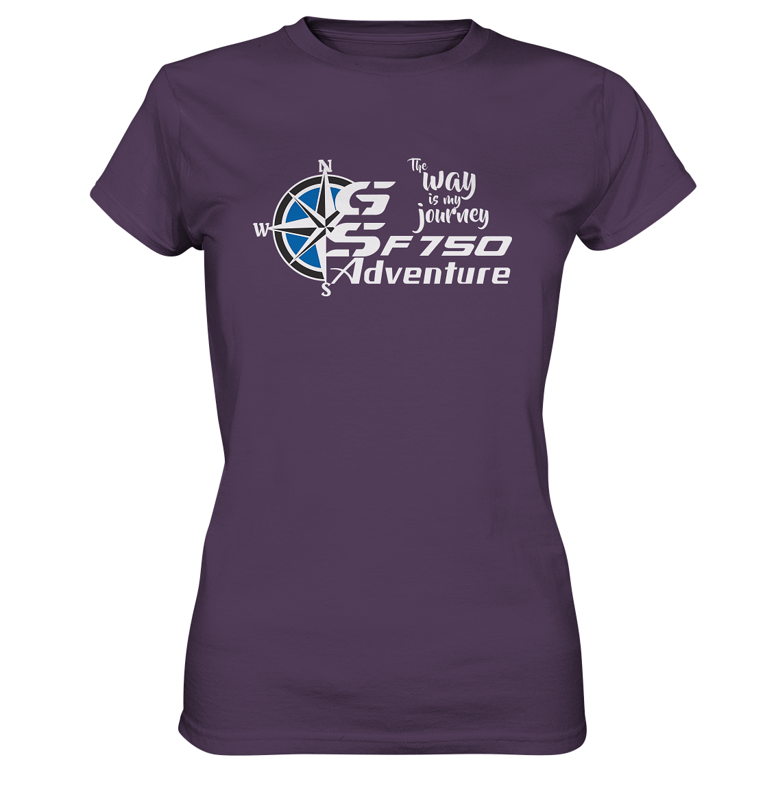 GS Motorrad F 750 GS »THE WAY IS MY JOURNEY« - Ladies Premium Shirt - GS Magazin