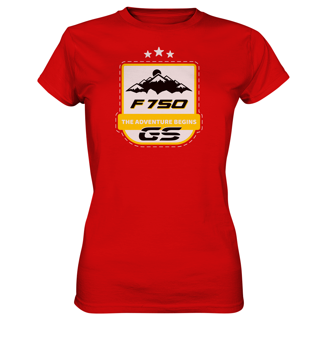 GS Motorrad F 750 GS »THE ADVENTURE BEGINS" Ladies Premium Shirt (OS) - GS Magazin