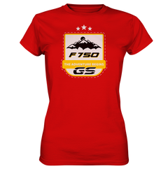 GS Motorrad F 750 GS »THE ADVENTURE BEGINS" Ladies Premium Shirt (OS) - GS Magazin