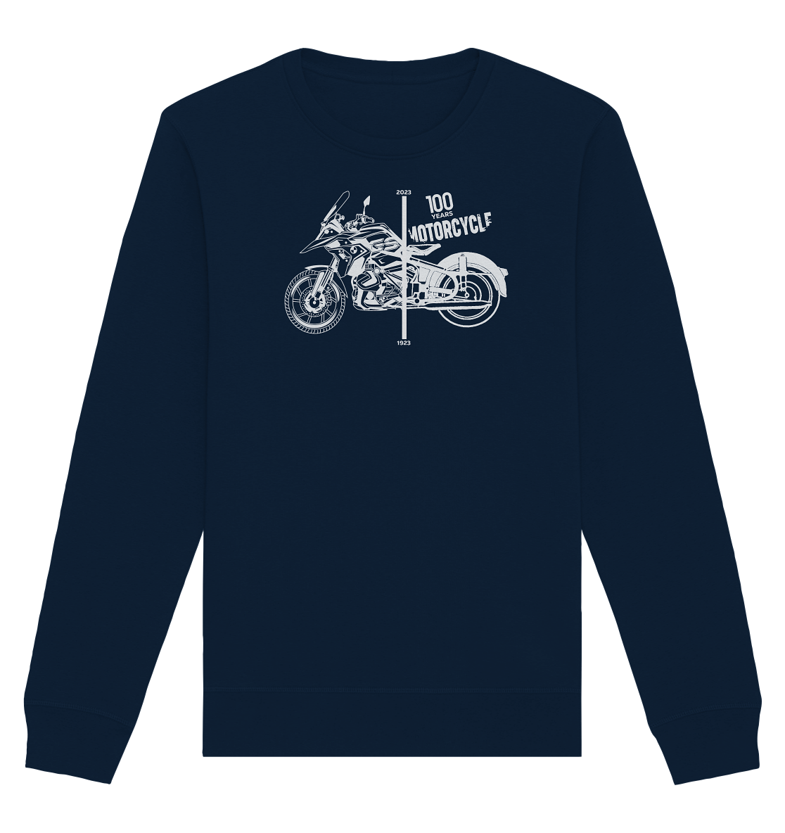 GS Motorrad 100 Jahre BMW Motorrad 1923-2023  - Organic Basic Unisex Sweatshirt (OS)