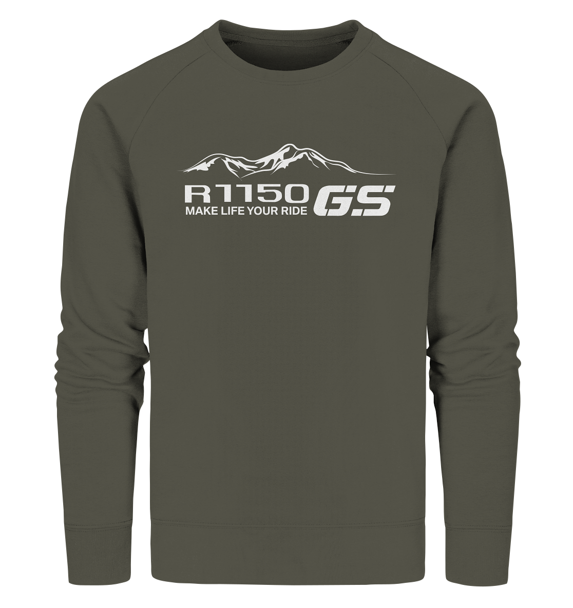 GS Motorrad BMW R 1150 GS Mountain-Style Make Life A Ride - Organic Sweatshirt