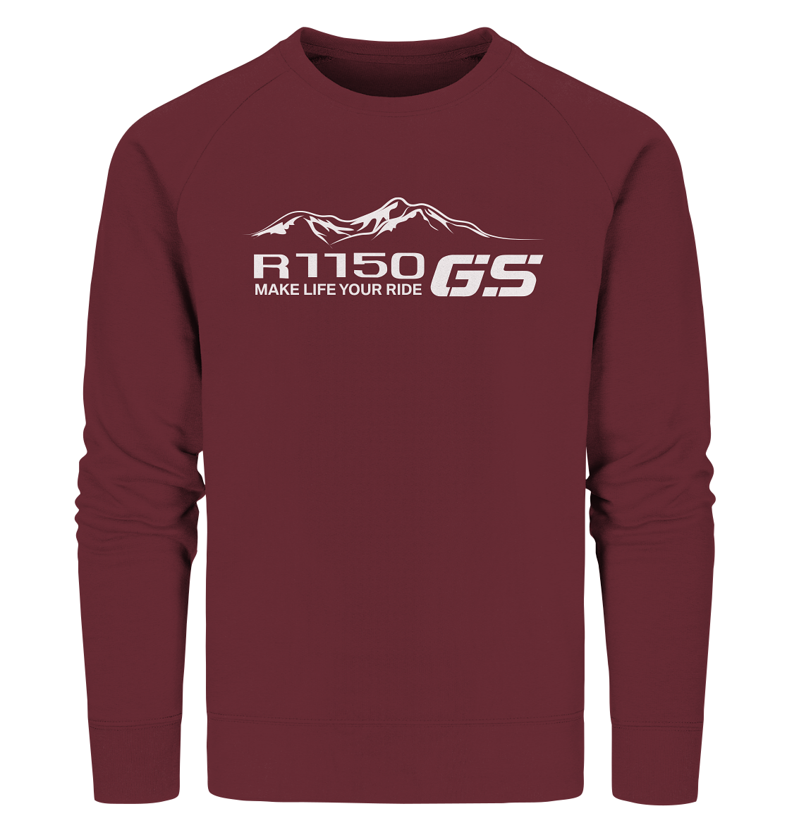 GS Motorrad BMW R 1150 GS Mountain-Style Make Life A Ride - Organic Sweatshirt