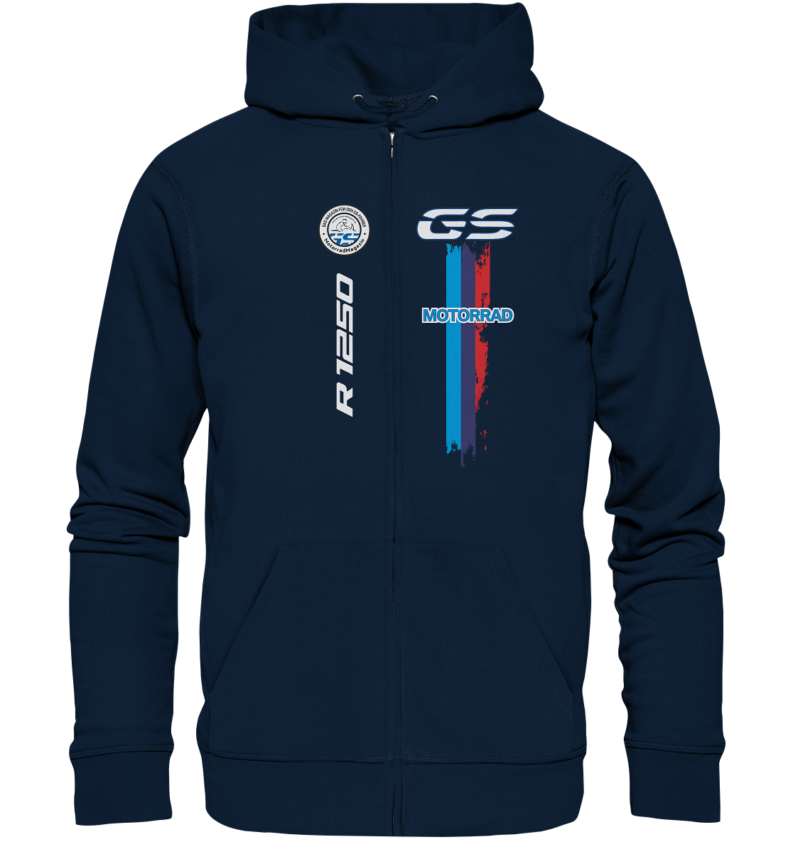 GS Motorrad "3-Stripes" BMW R 1250 GS - Make Life a Ride - Full-Zipper-Hoodie-Jacke