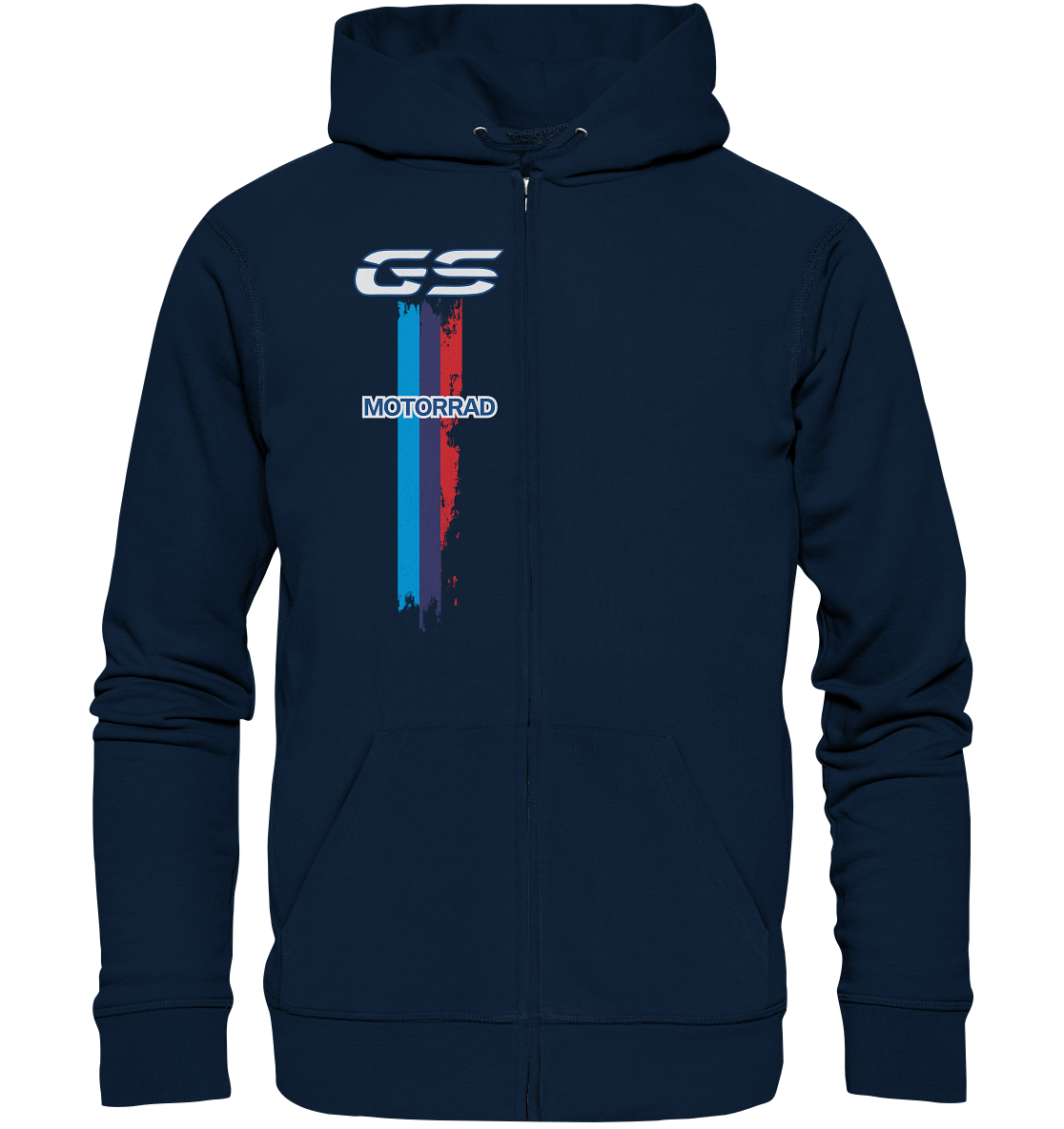 GS Motorcycle "3-Stripes-Classic" R 1250 1200 1150 1100 850 800 750 700 Make Life A Ride - Full Zipper Hoodie Jacket