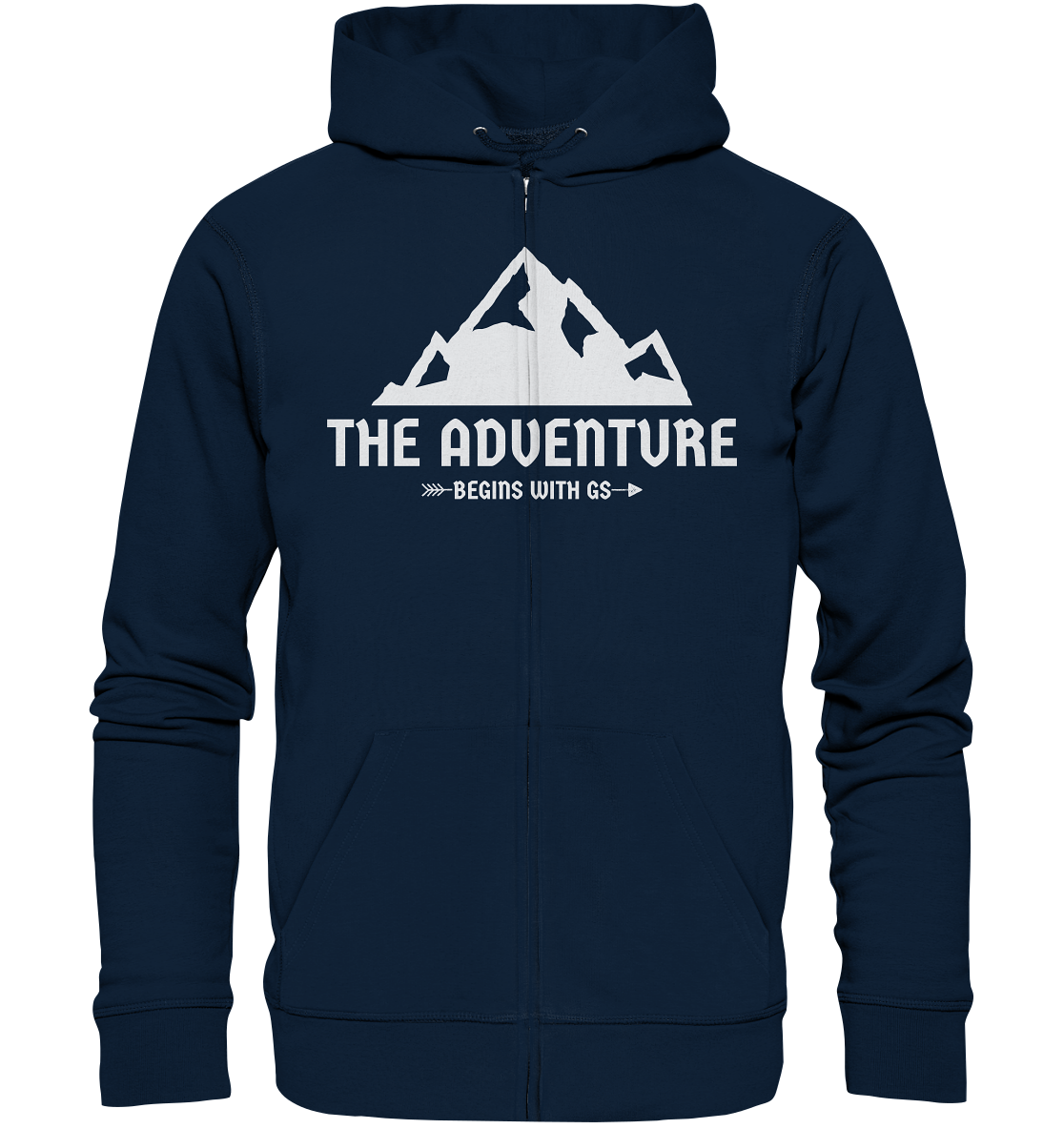 GS Motorrad »the adventure begins with GS«  - Organic Unisex Full-Zipper - GS Magazin