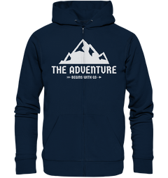 GS Motorrad »the adventure begins with GS«  - Organic Unisex Full-Zipper - GS Magazin
