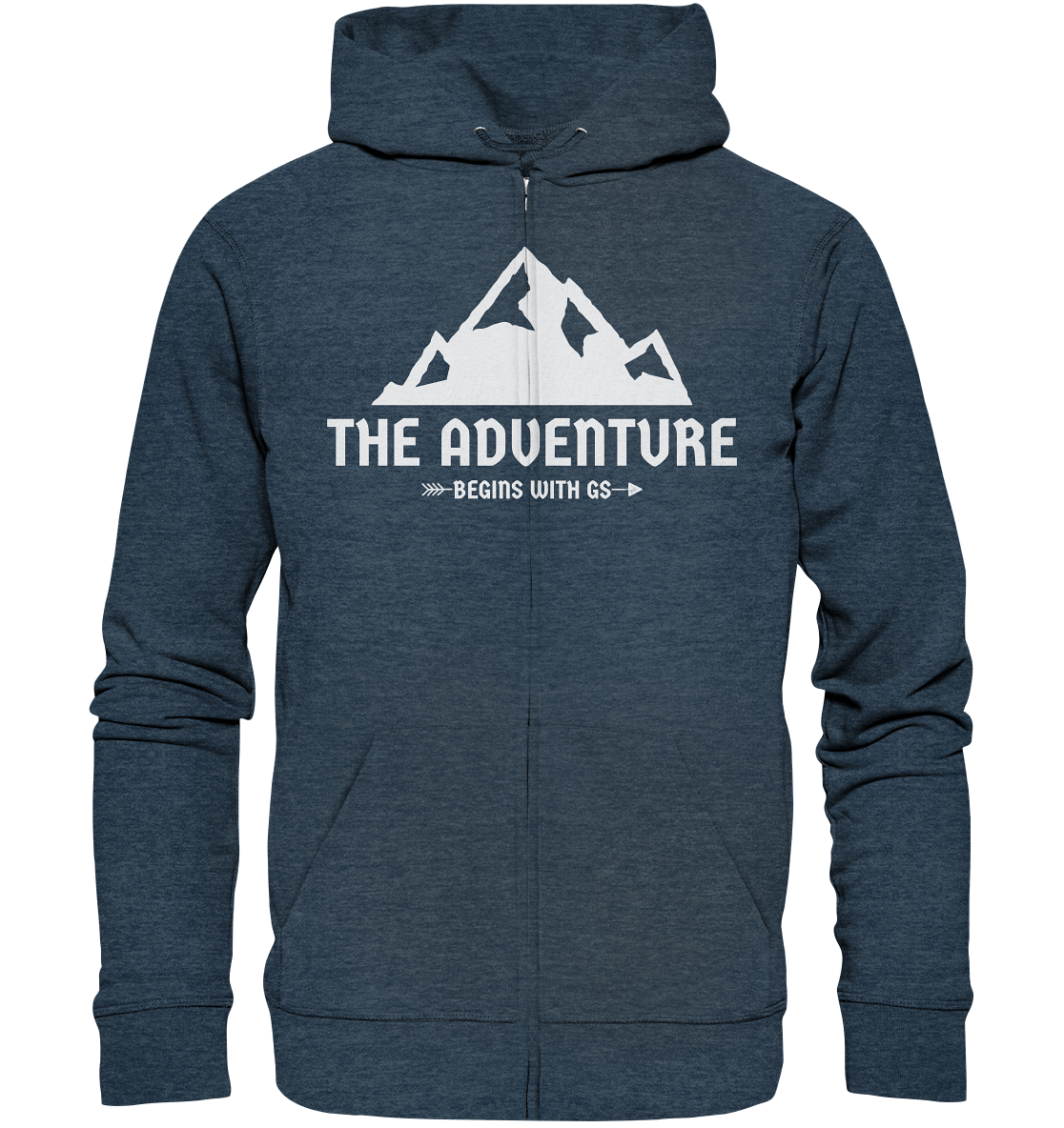 GS Motorrad »the adventure begins with GS«  - Organic Unisex Full-Zipper - GS Magazin