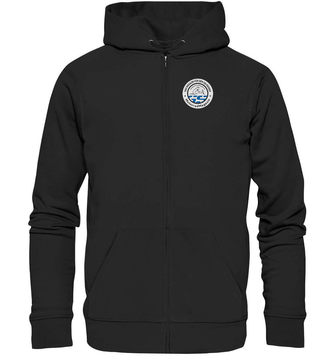 GS Motorrad R 1200 HP Rallye Style - Organic Full-Zipper Hoodie - GS Magazin