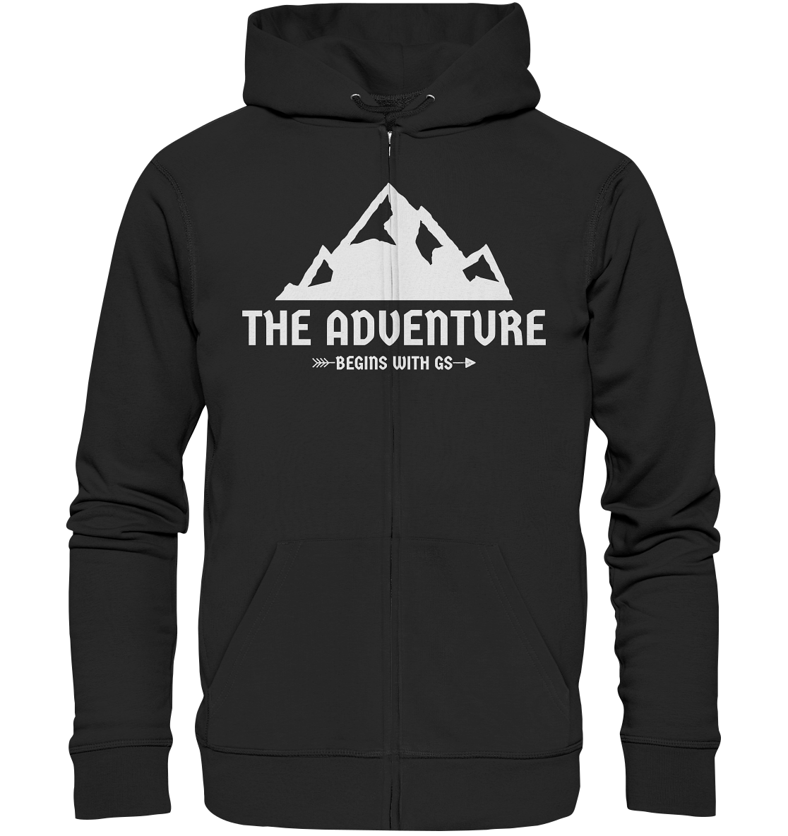 GS Motorrad »the adventure begins with GS«  - Organic Unisex Full-Zipper - GS Magazin