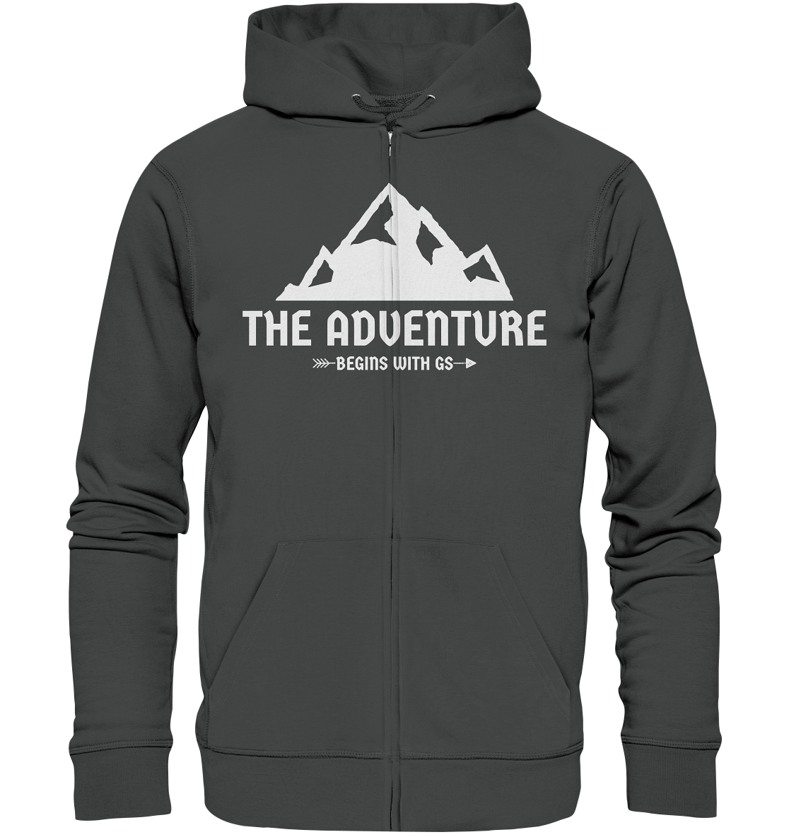 GS Motorrad »the adventure begins with GS«  - Organic Unisex Full-Zipper - GS Magazin
