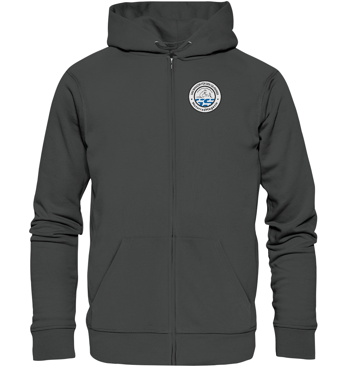 GS Motorrad R 1200 HP Rallye Style - Organic Full-Zipper Hoodie - GS Magazin