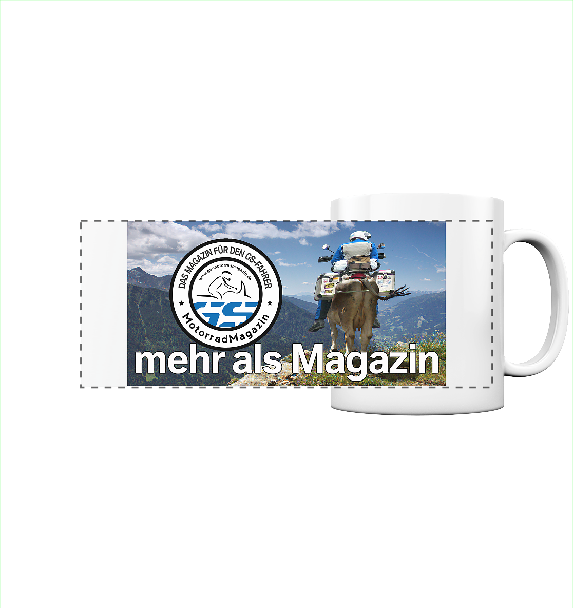 GS Motorrad Magazin Q-Treiber Panorama Kaffee-/Tee Tasse GS Haferl
