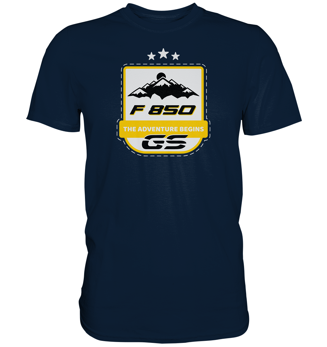 GS Motorrad F 850 GS » THE ADVENTURE BEGINS" - Herren Premium Shirt - GS Magazin