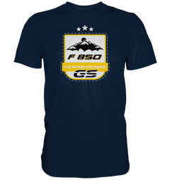 GS Motorrad F 850 GS » THE ADVENTURE BEGINS" - Herren Premium Shirt - GS Magazin