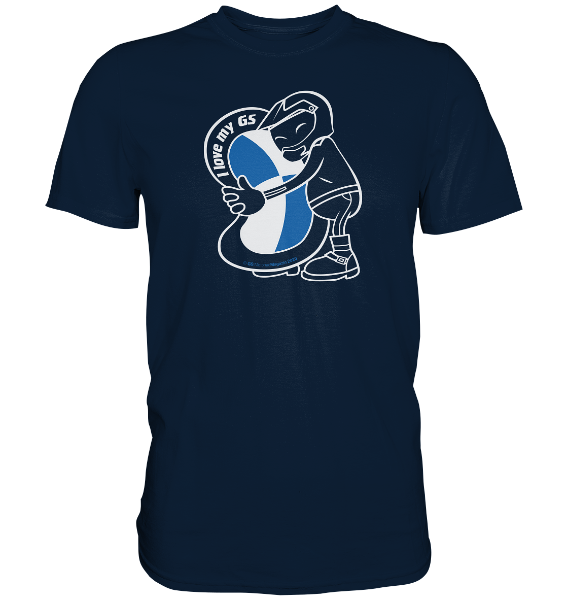 GS Motorrad Liebling »i-love-my-gs« neues Design 2021 - Premium Shirt / limitiert - GS Magazin