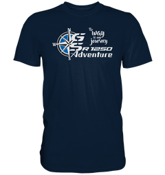 GS Motorrad R 1250 GS "the way is my journey" - Pathfinder-Design - Premium Shirt - GS Magazin