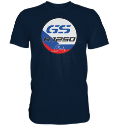 GS Motorrad "R1250 HP Style" Design-Logo Herren Premium Shirt - GS Magazin