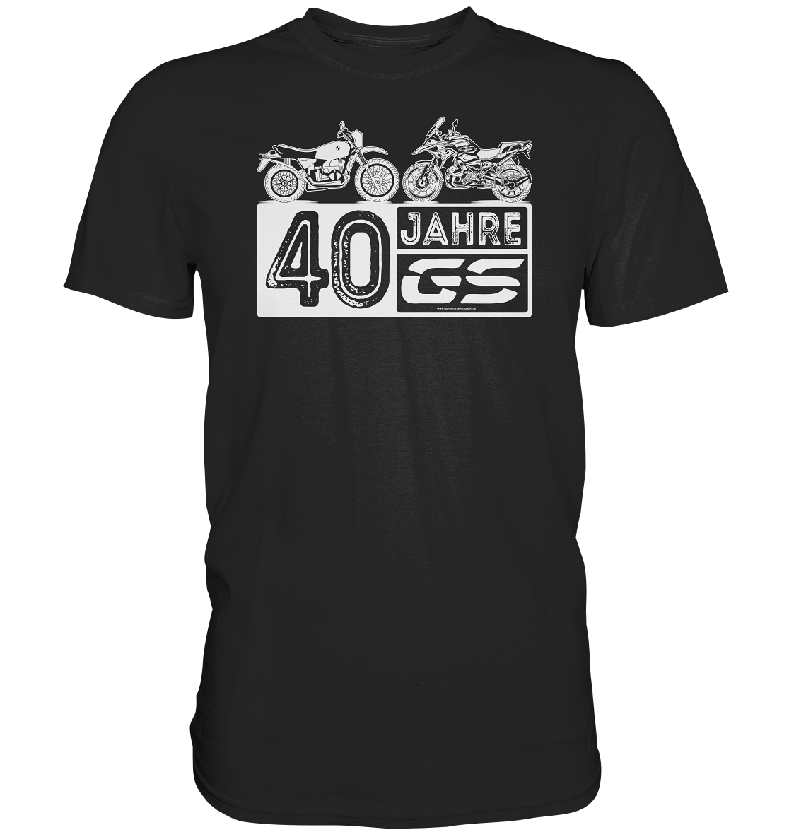 40 Jahre GS "Tradition trifft Moderne" - GS Hommage Motiv - Premium Shirt - GS Magazin