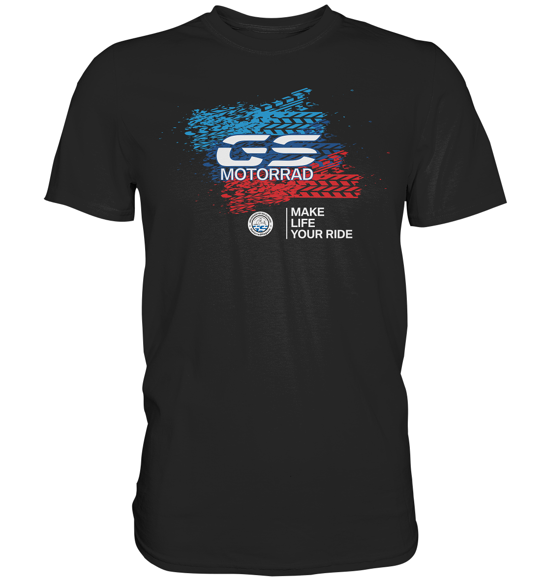 GS Motorrad BMW GS 1250 1200 1150 1100 850 "TRACK" MAKE LIFE A RIDE  - Premium Shirt