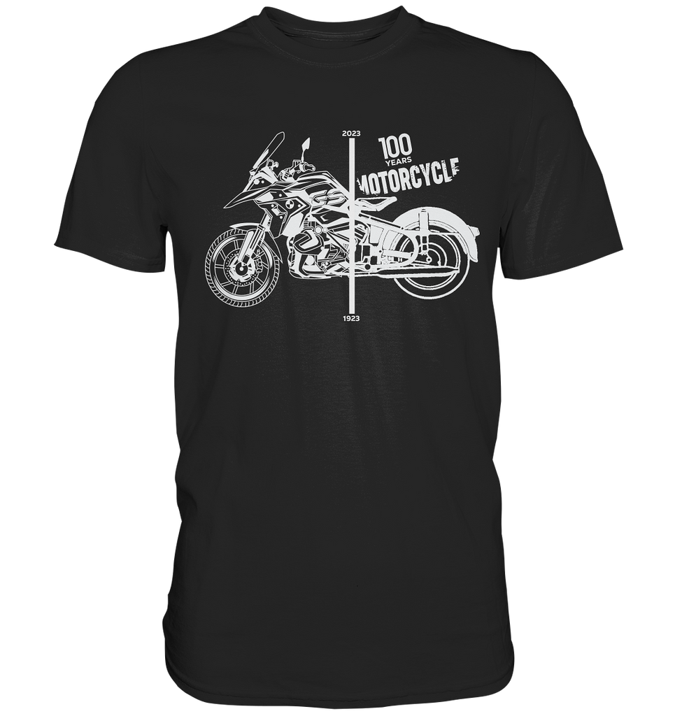 GS Motorrad 100 Jahre BMW Motorrad 1923-2023  - Premium Shirt (OS)