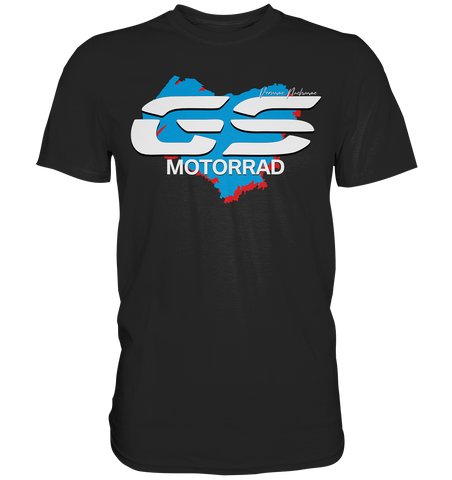 GS Motorrad "Great Heart" - Personalisiert 2 Seiten - Make Life your Ride  - Premium Shirt