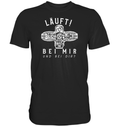 GS Motorrad Boxermotor "Läuft! Bei mir und bei Dir? - Hommage an BMW Boxer Freaks  - Premium Shirt - GS Magazin