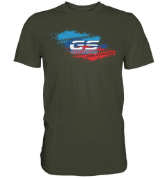 GS MOTORRAD BMW GS 1250 1200 1150 1100 850 "SPLASH" MAKE LIFE A RIDE (customizable!) - Premium Shirt