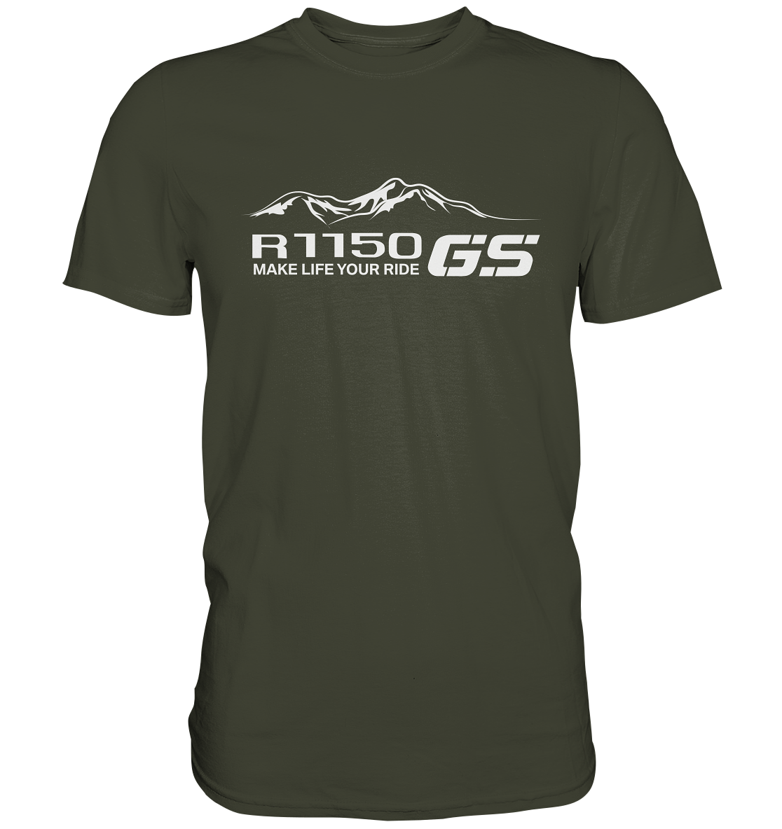 GS Motorrad BMW R 1150 GS Mountain-Style Make Life A Ride - Premium Shirt
