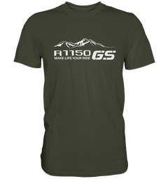 GS Motorrad BMW R 1150 GS Mountain-Style Make Life A Ride - Premium Shirt