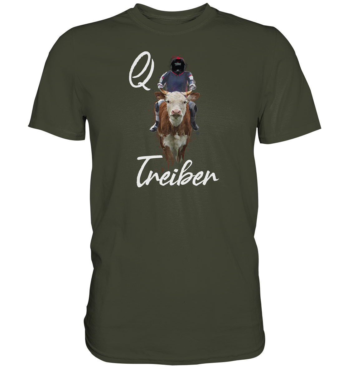 GS Motorrad "Q-Treiber Dein Name"  Personalisiert mit deinem Namen - Premium Shirt