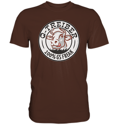 GS Motorrad Q-Treiber - 100% GS Freak - Premium Shirt - in drei Farben lieferbar - GS Magazin