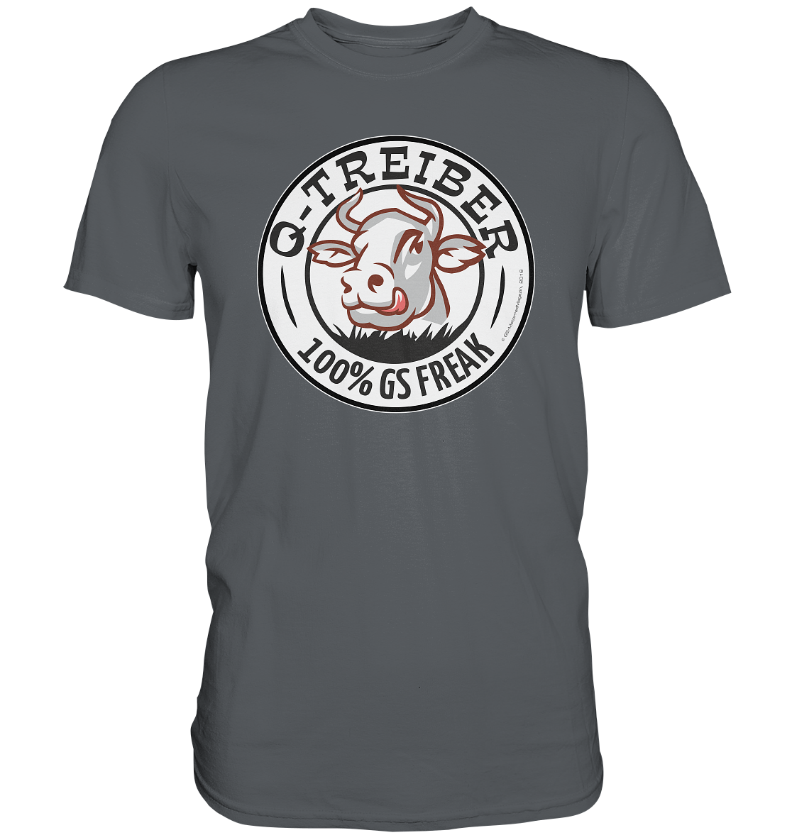 GS Motorrad Q-Treiber - 100% GS Freak - Premium Shirt - in drei Farben lieferbar - GS Magazin