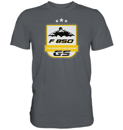 GS Motorrad F 850 GS » THE ADVENTURE BEGINS" - Herren Premium Shirt - GS Magazin