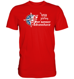 GS Motorrad R 1250 GS "the way is my journey" - Pathfinder-Design - Premium Shirt - GS Magazin