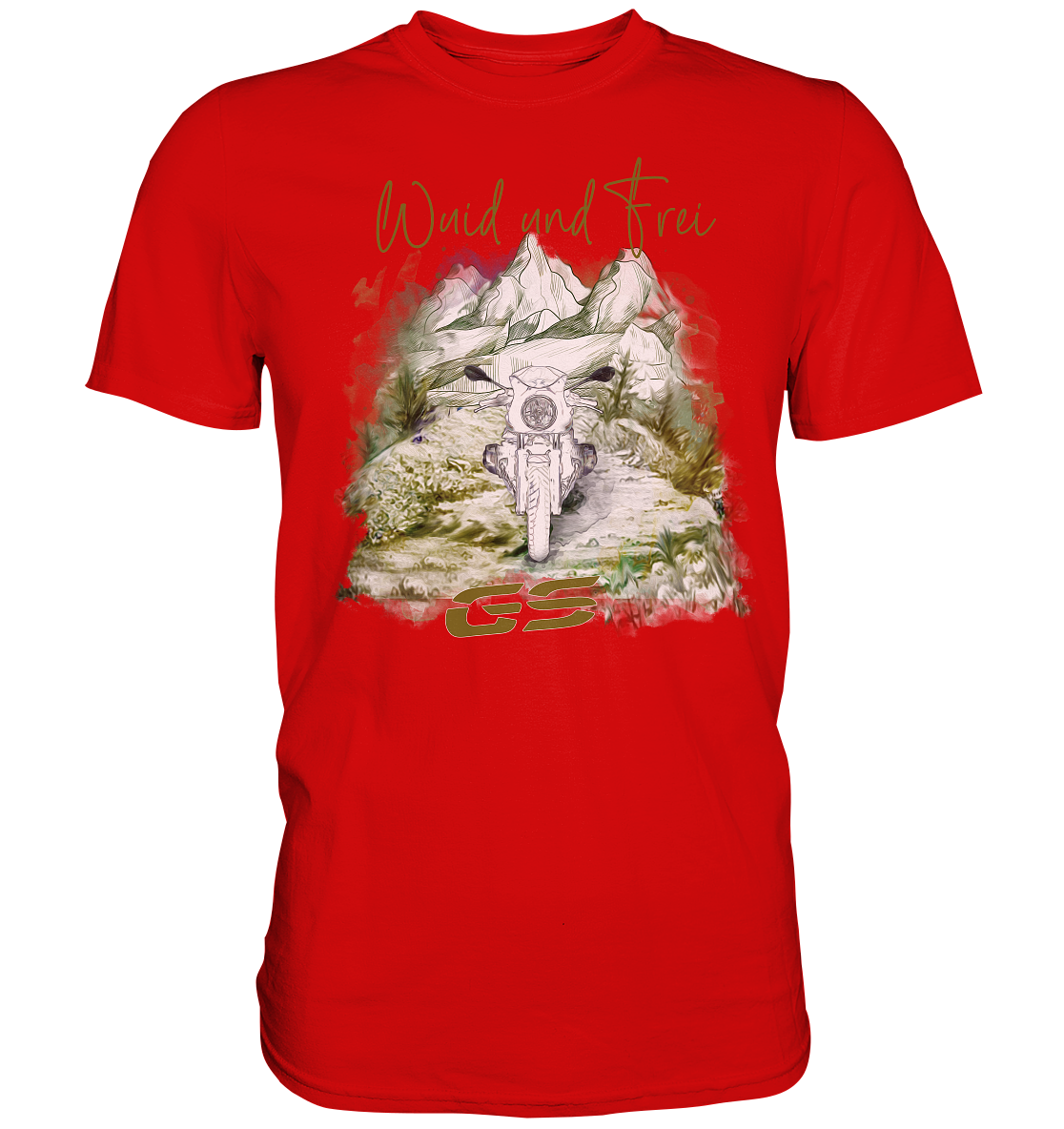 GS Motorcycle Premium Traditional Shirt BMW GS 