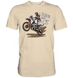GS Motorcycle "I love my GS Enduro" Design Premium - Shirt in 6 colors
