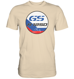 GS Motorrad "R1250 HP Style" Design-Logo Herren Premium Shirt - GS Magazin