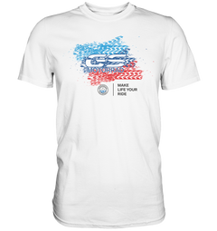 GS Motorrad BMW GS 1250 1200 1150 1100 850 "TRACK" MAKE LIFE A RIDE  - Premium Shirt