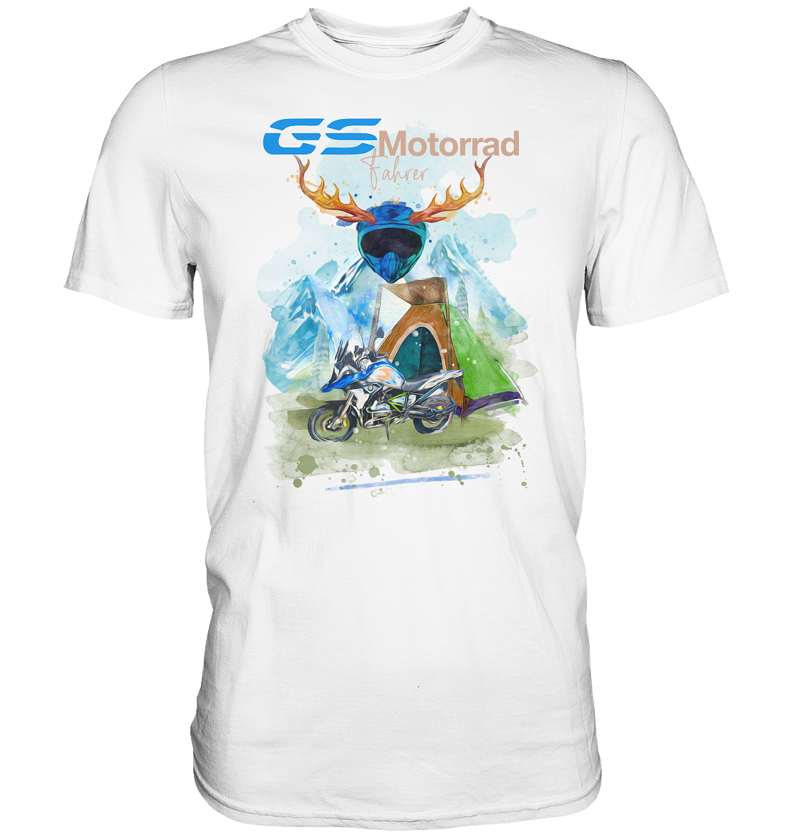 GS Motorrad Trachten Style BMW GS Premium Shirt "Franz" - 11 Farben