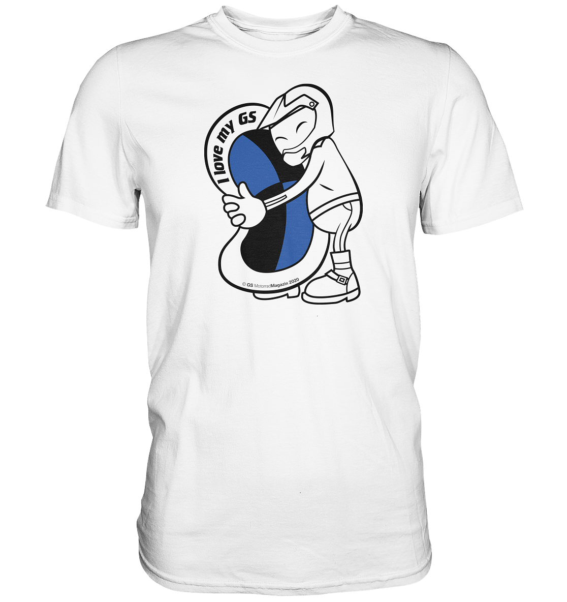 GS Motorrad Liebling »i-love-my-GS« neues Design 2021 - Premium Shirt - GS Magazin