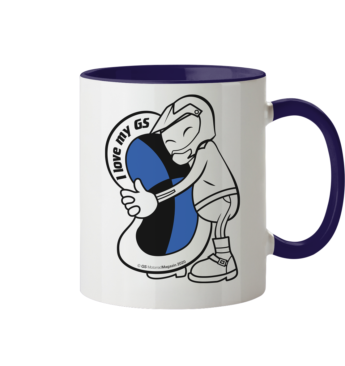 GS »Liebling« - I love my GS - Kaffee-/Tee-Tasse/Haferl 2021 - Tasse zweifarbig - GS Magazin