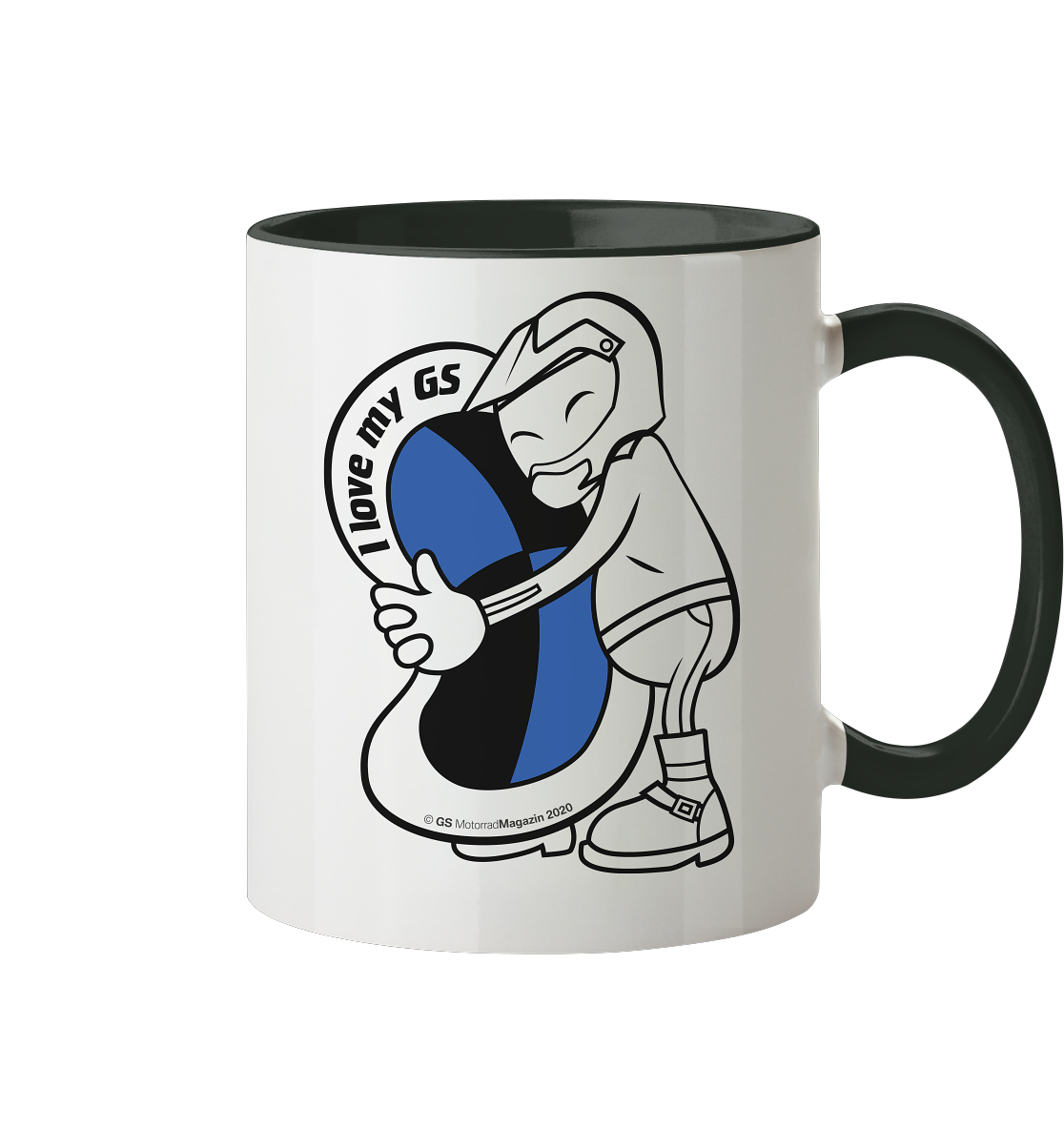 GS »Liebling« - I love my GS - Kaffee-/Tee-Tasse/Haferl 2021 - Tasse zweifarbig - GS Magazin
