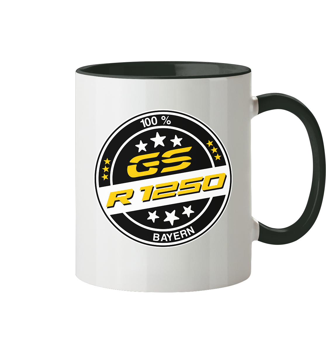 GS Motorrad R 1250 GS - 100% Bayern live - GS Haferl Kaffee / Tee Tasse zweifarbig - GS Magazin