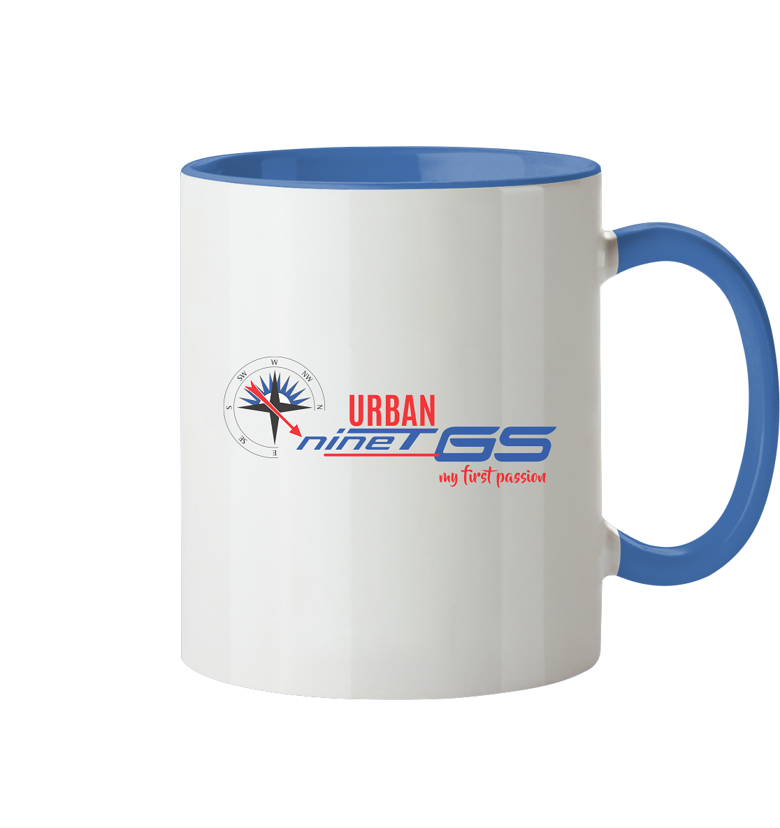 GS Motorrad R nineT Urban »my first passion« - Tasse zweifarbig - GS Magazin