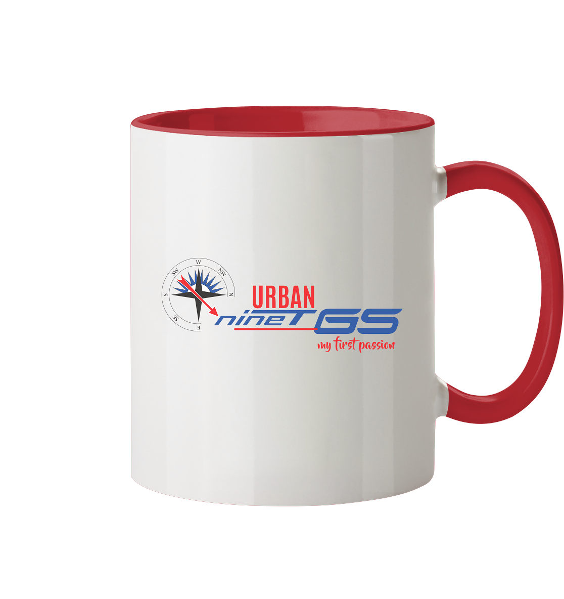 GS Motorrad R nineT Urban »my first passion« - Tasse zweifarbig - GS Magazin